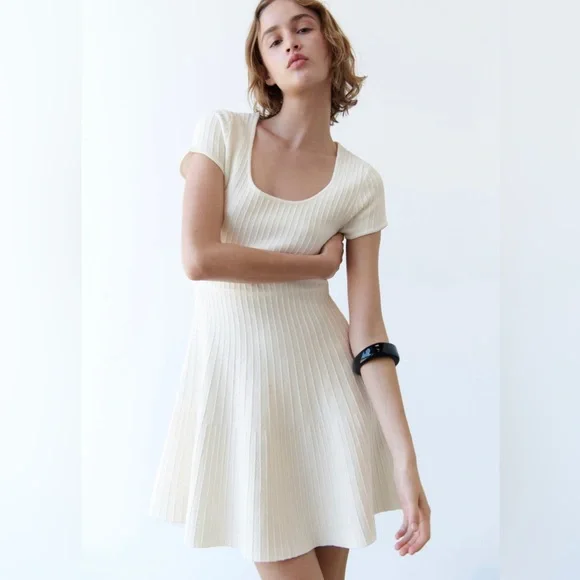 mini formal dress with sleeves Kelly Long Sleeve Sequin Mini Dress - White